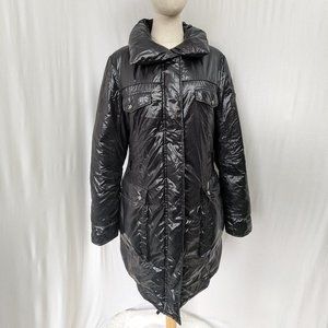 Vintage ADD Designer Black Winter Jacket Size 32